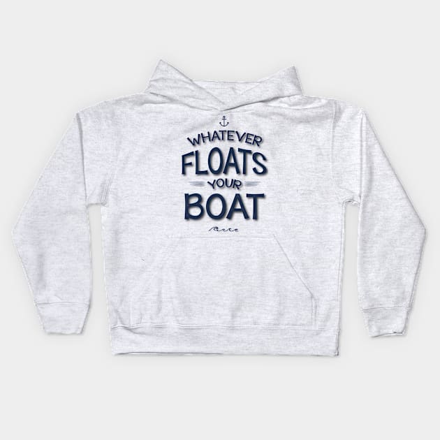 Whatever Floats Your Boat Kids Hoodie by JoannaMichelle